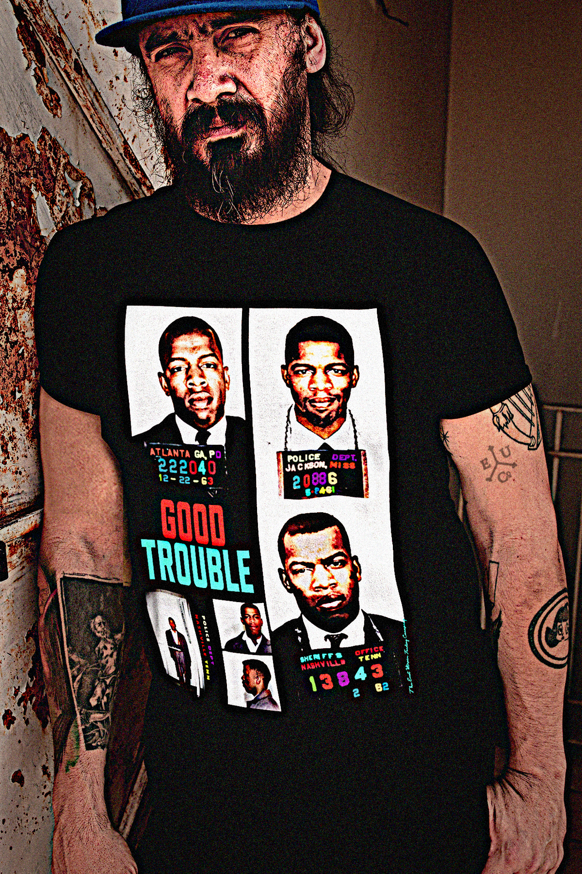 John Lewis: Good Trouble Mugshots | Working Class T-Shirt