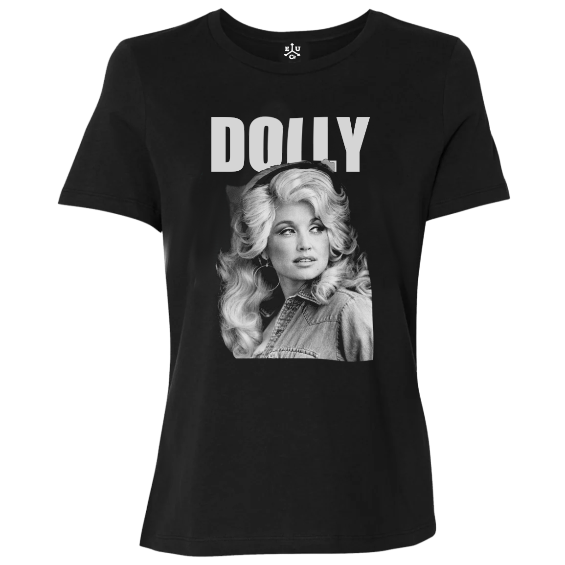 DOLLY | Dolly Parton BW Portrait | Relaxed Fit Women's Tee