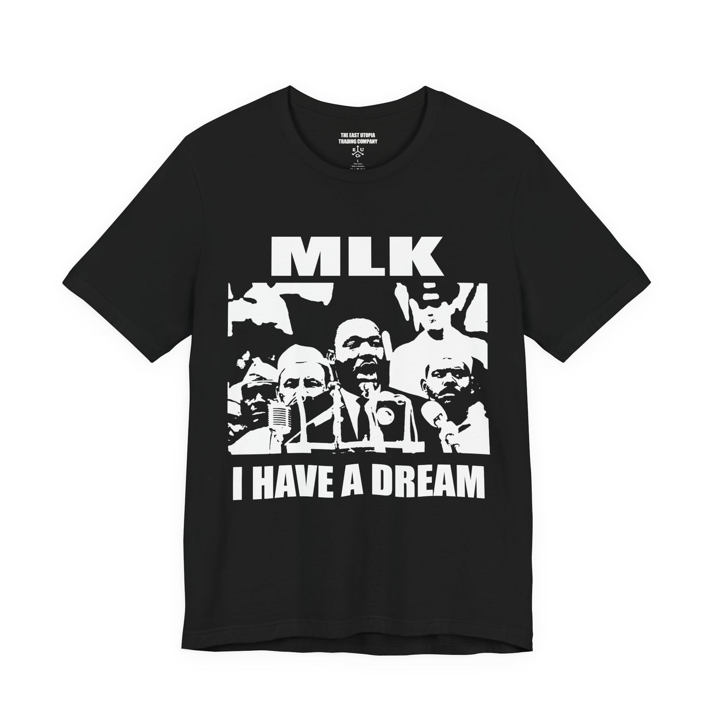 MLK | I Have a Dream | B&W Stencil | Basic T-Shirt