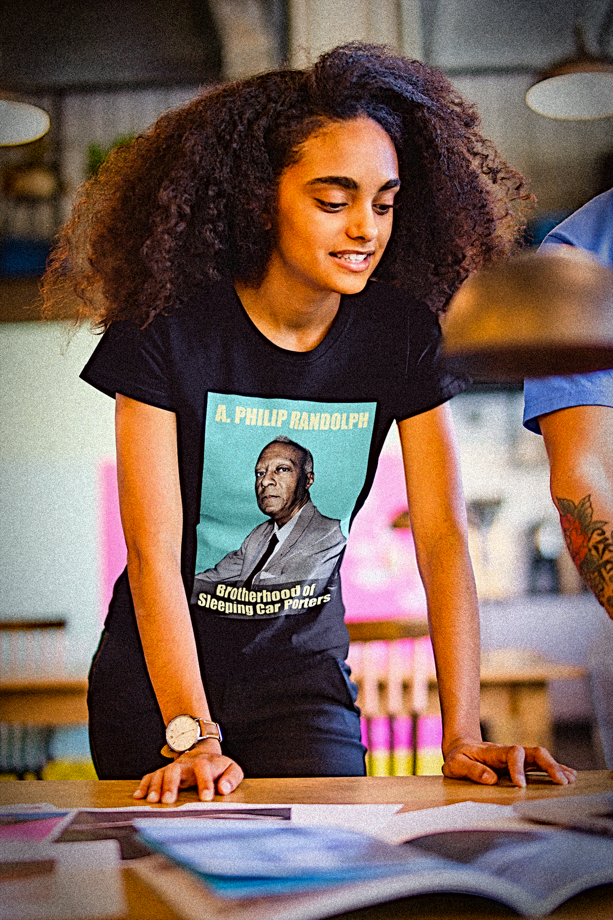 A. Philip Randolph | teal | Relaxed Fit Women's Tee