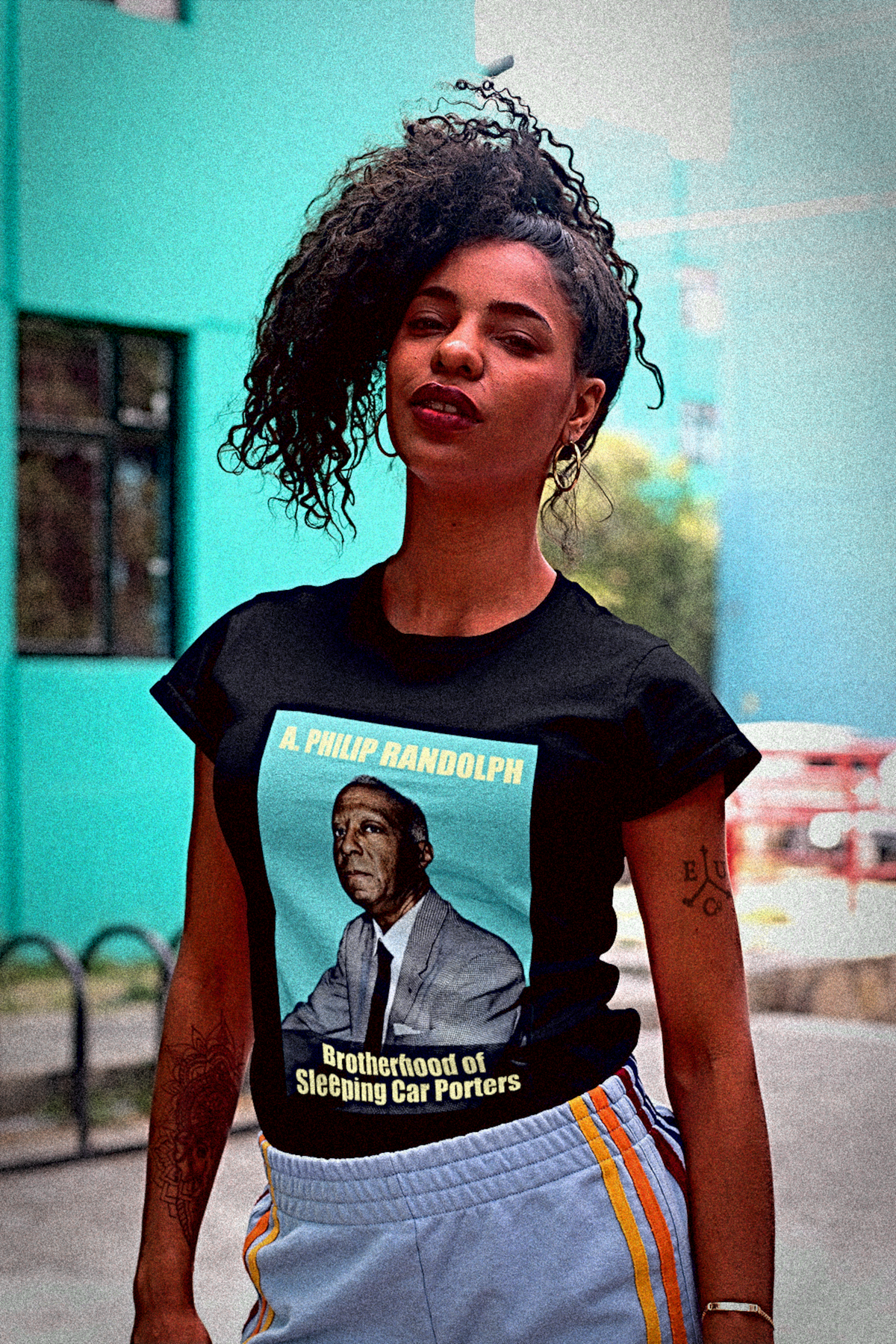 A. Philip Randolph | teal | Relaxed Fit Women's Tee