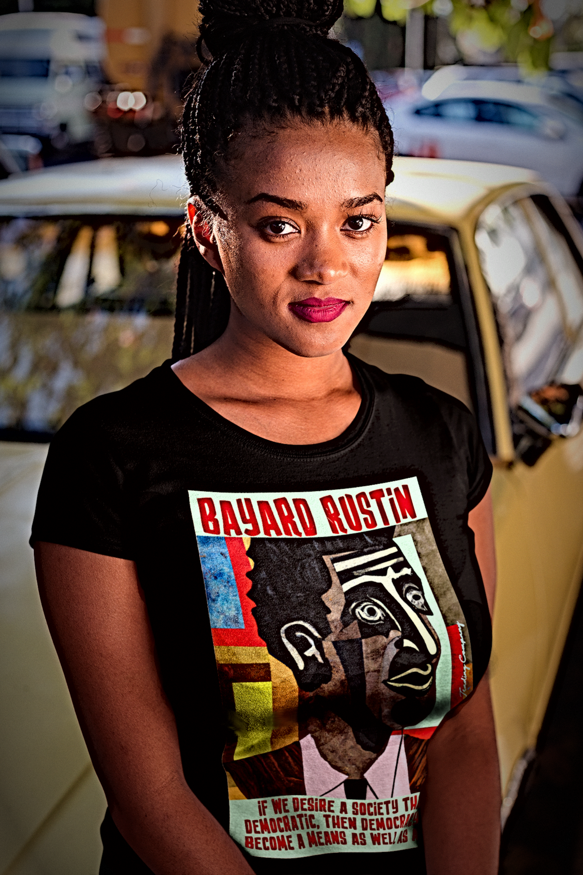 Bayard Rustin  | A Democratic Society | Relaxed Fit Women's Tee