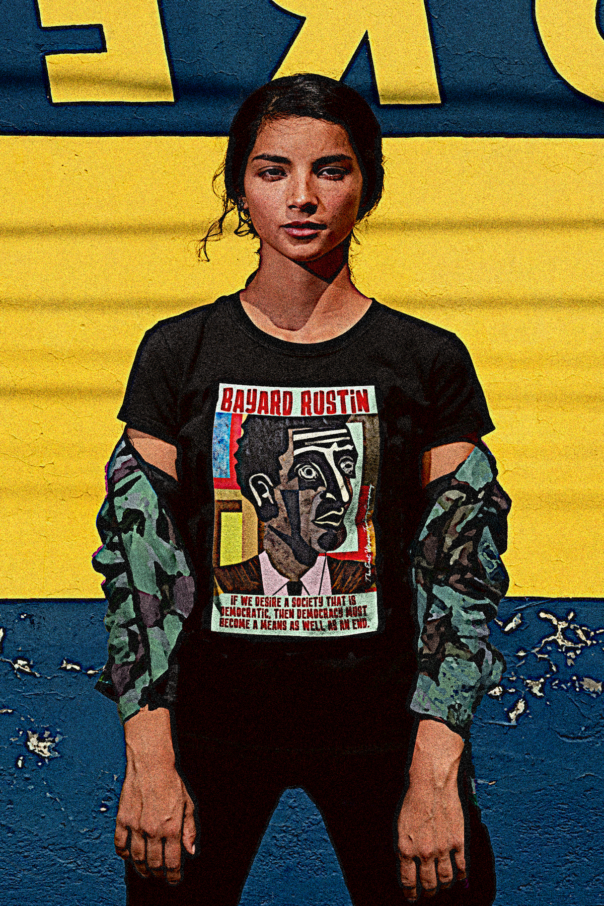 Bayard Rustin  | A Democratic Society | Relaxed Fit Women's Tee