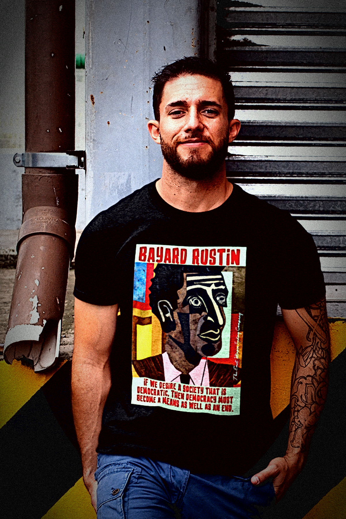 Bayard Rustin  | A Democratic Society | Working Class T-Shirt