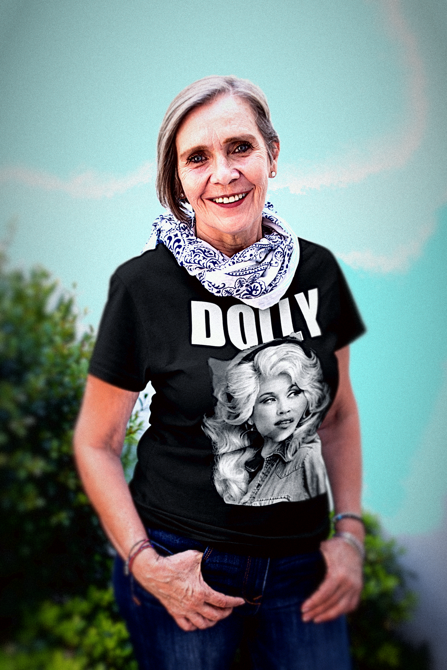 DOLLY | Dolly Parton BW Portrait | Working Class T-Shirt