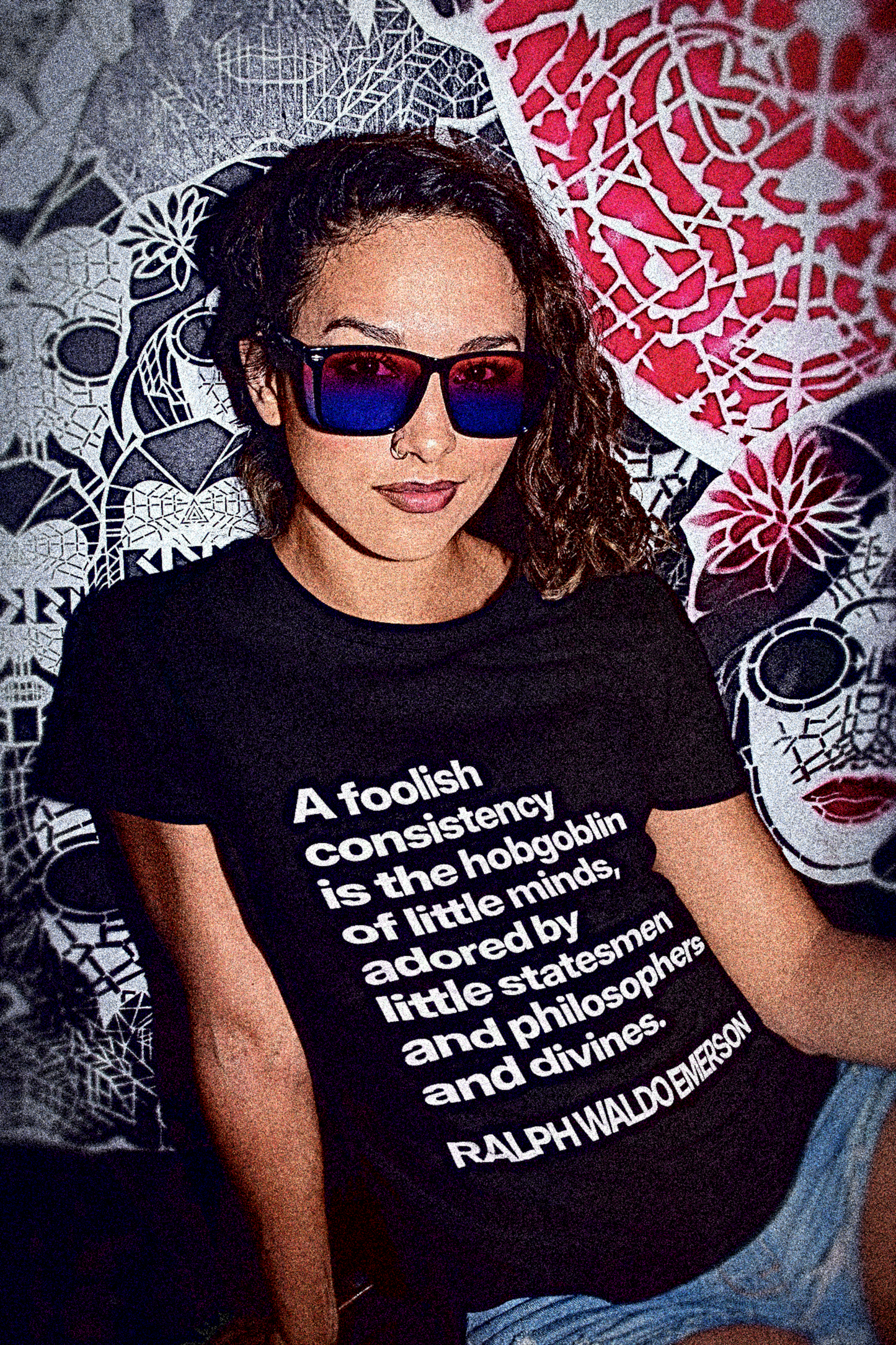 Ralph Waldo Emerson | A foolish consistency is the hobgoblin of little minds | Relaxed Fit Women's Tee