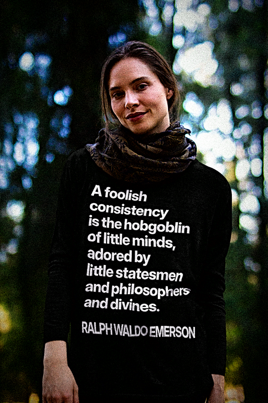 Ralph Waldo Emerson | A foolish consistency is the hobgoblin of little minds | Long Sleeve Jersey