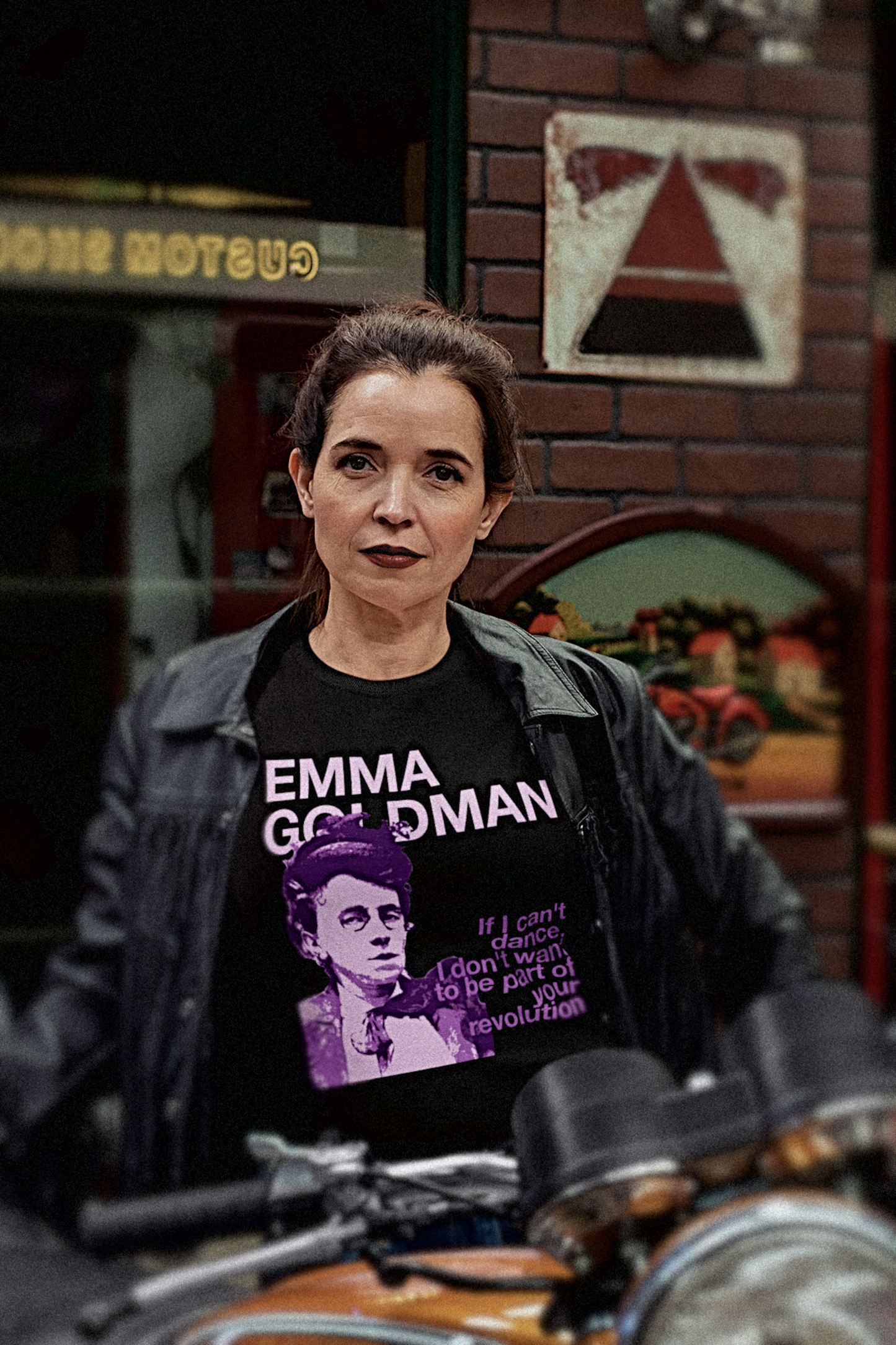 Emma Goldman | If I Can't Dance | Mauve Stencil | Working Class T-Shirt