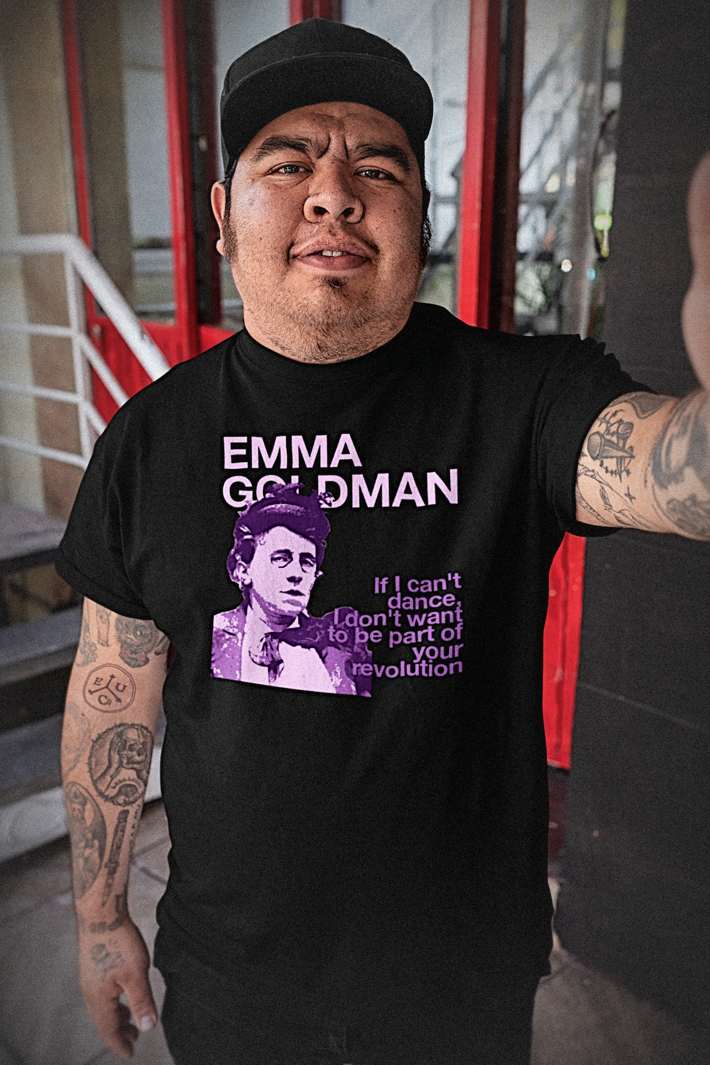 Emma Goldman | If I Can't Dance | Mauve Stencil | Working Class T-Shirt
