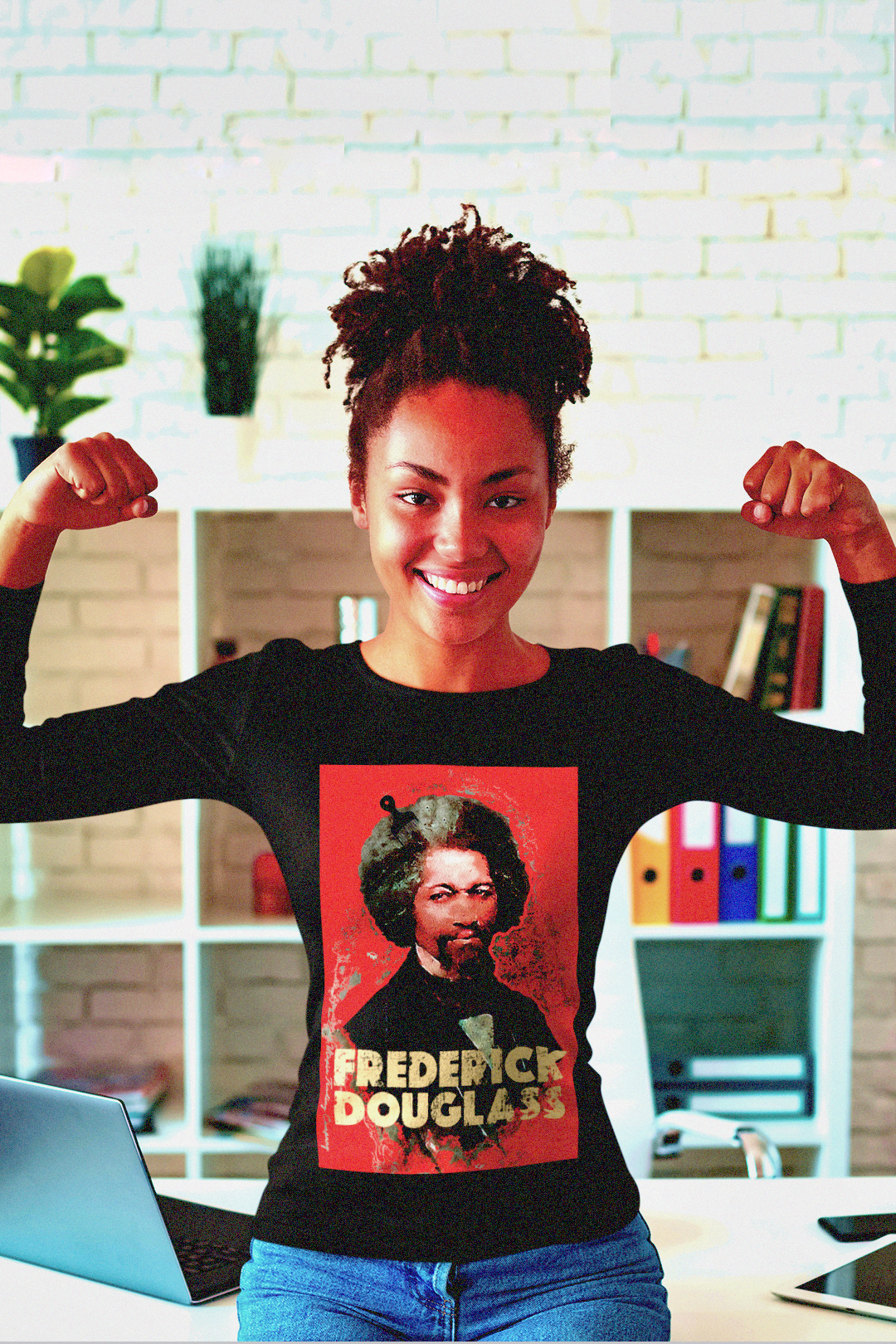 Frederick Douglass |  Fro Pick | Long Sleeve Jersey