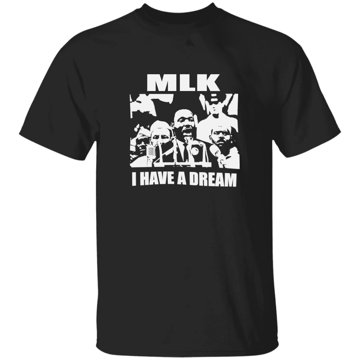 MLK I Have a Dream | B&W Stencil | Working Class T-Shirt