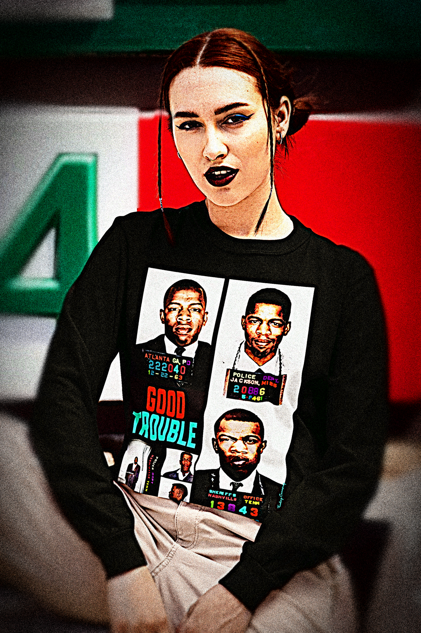 John Lewis: Good Trouble Mugshots | Long Sleeve Jersey