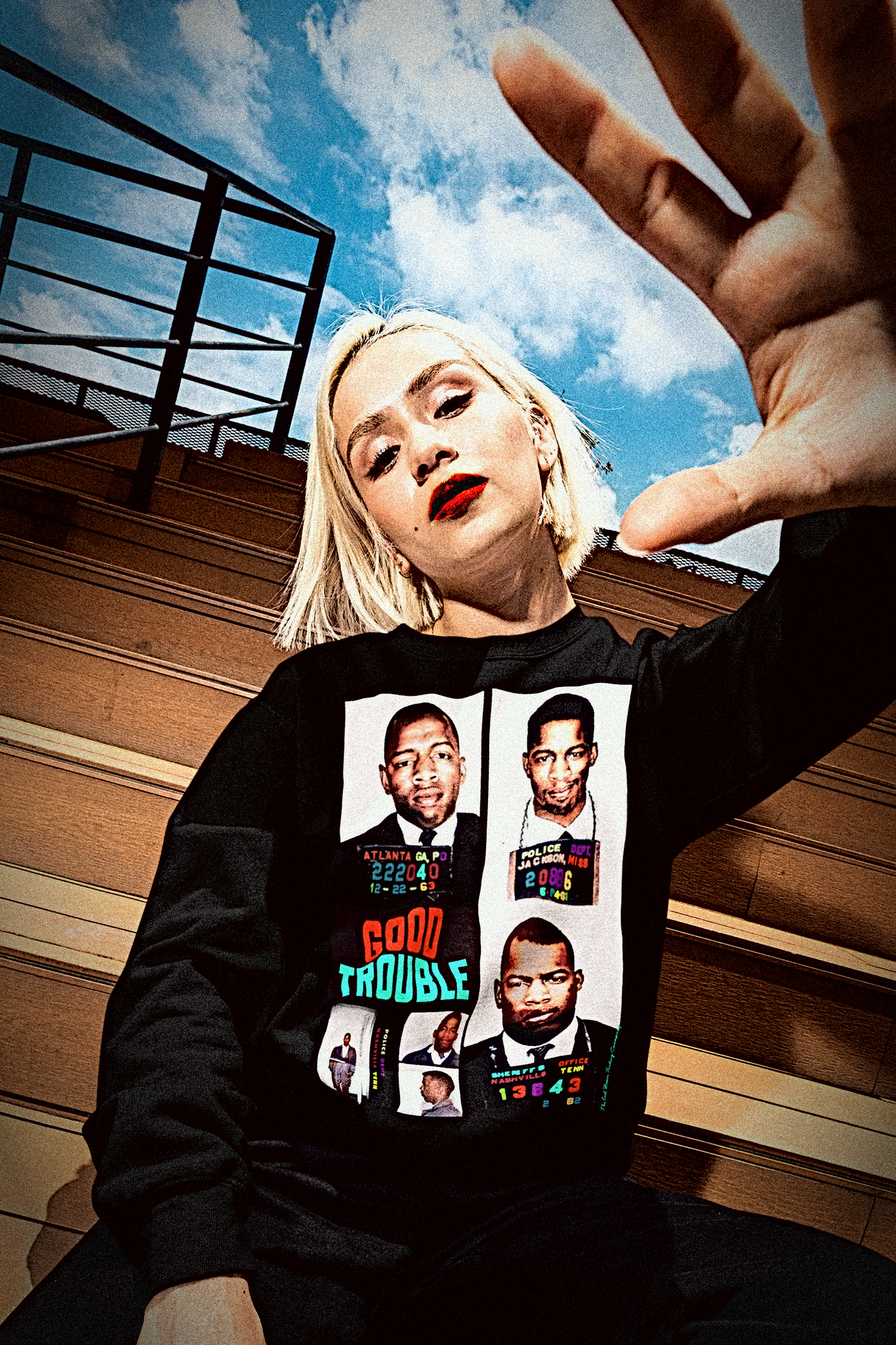 John Lewis: Good Trouble Mugshots | Long Sleeve Jersey