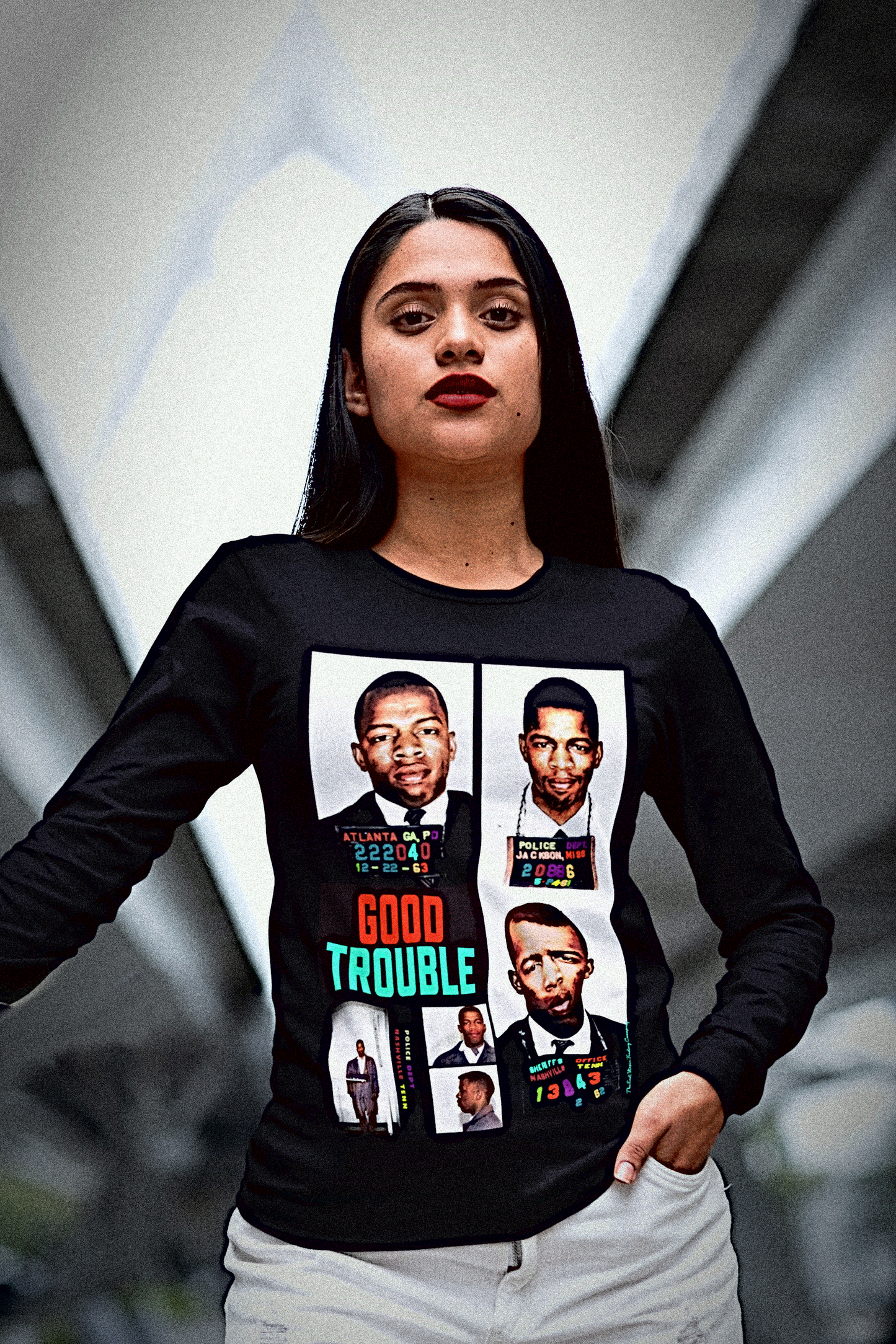 John Lewis: Good Trouble Mugshots | Long Sleeve Jersey