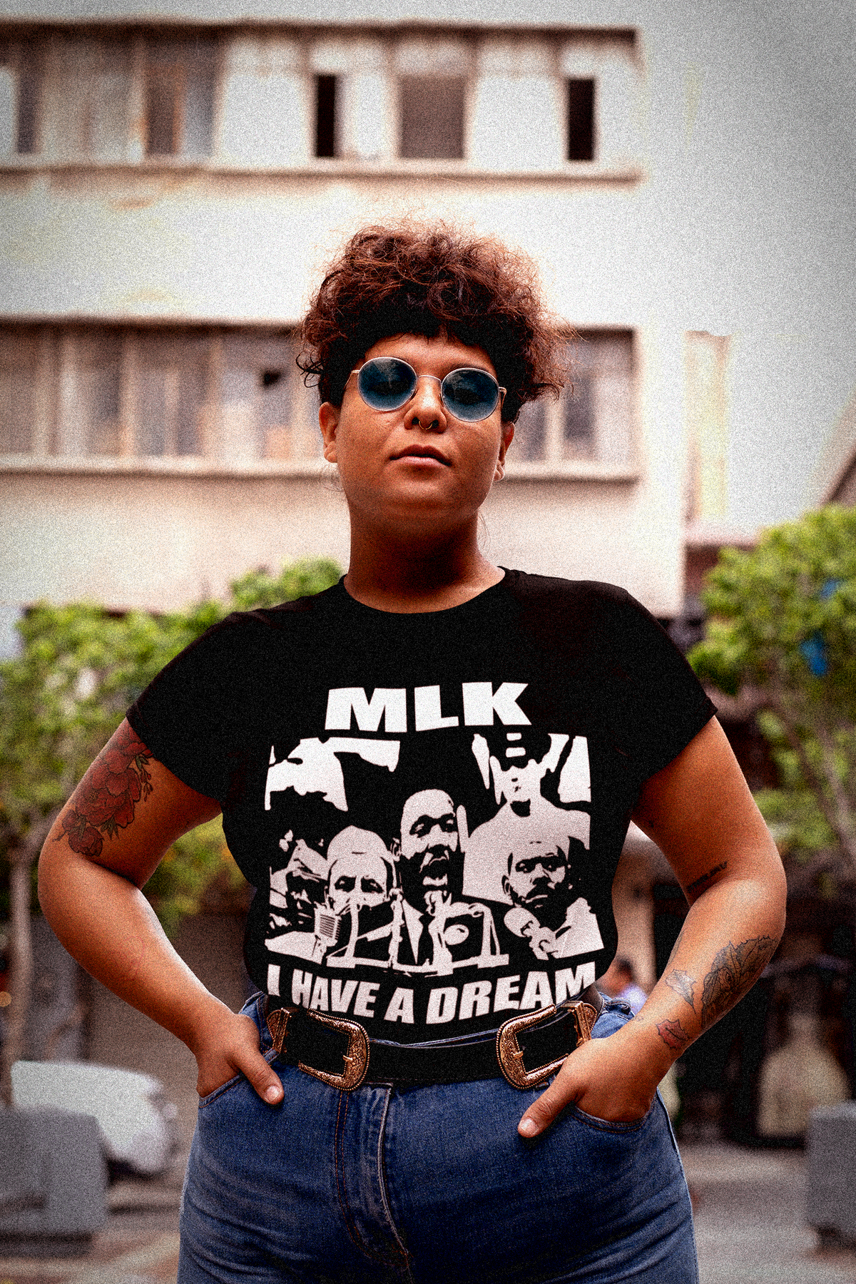 MLK I Have a Dream | B&W Stencil | Working Class T-Shirt