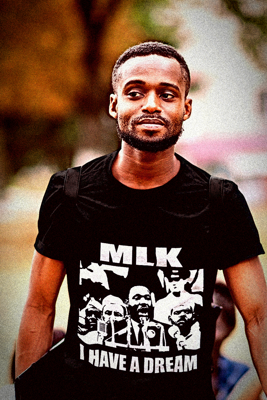 MLK | I Have a Dream | B&W Stencil | Basic T-Shirt