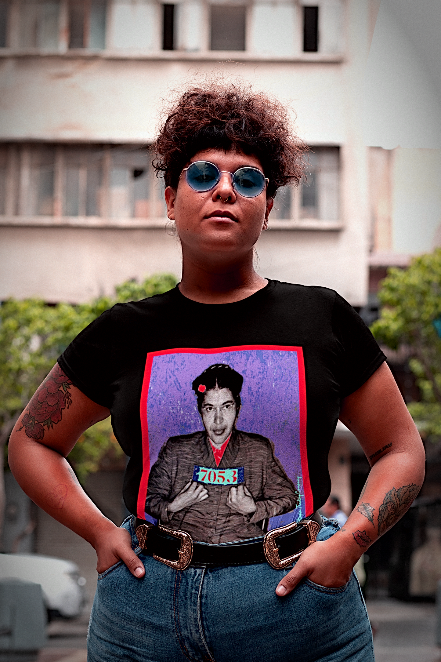Rosa Parks: Red Frame Mugshot | Working Class T-Shirt