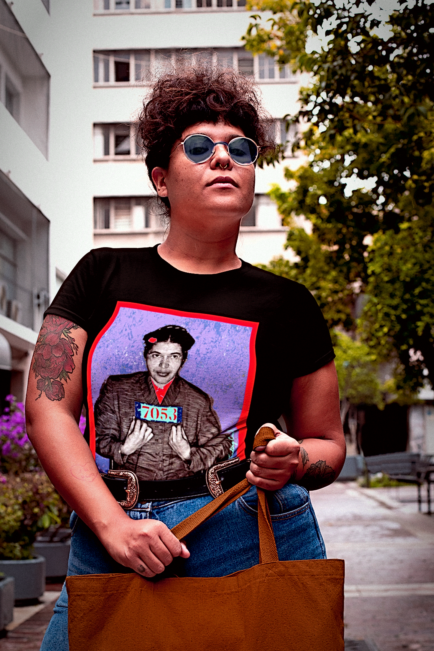 Rosa Parks: Red Frame Mugshot | Working Class T-Shirt