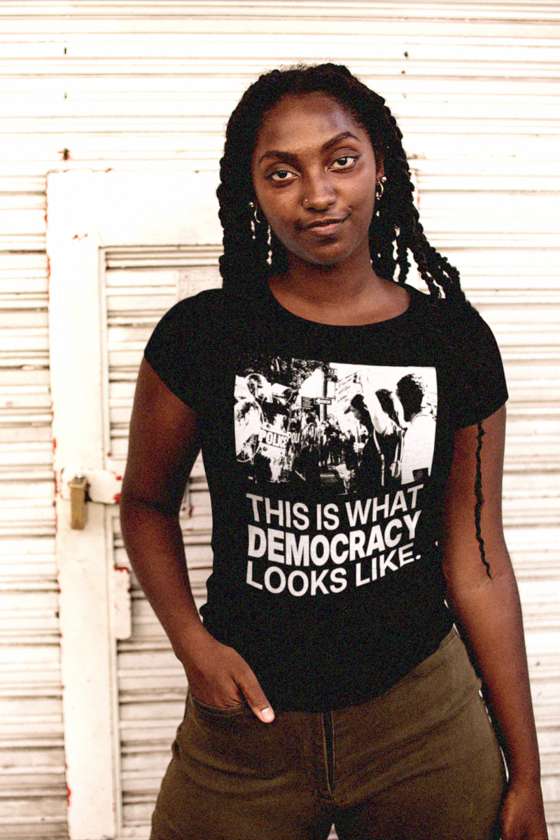 THIS IS WHAT DEMOCRACY LOOKS LIKE | Relaxed Fit Women's Tee