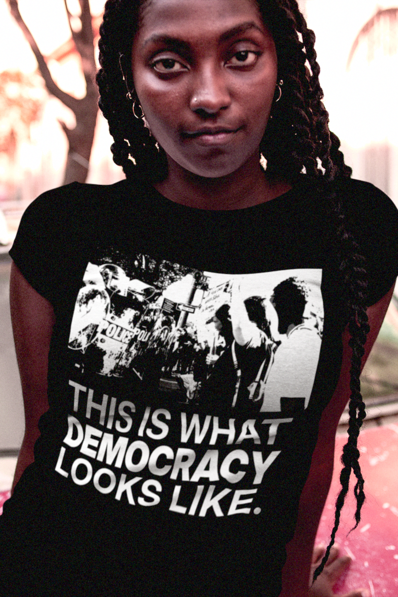 THIS IS WHAT DEMOCRACY LOOKS LIKE | Relaxed Fit Women's Tee