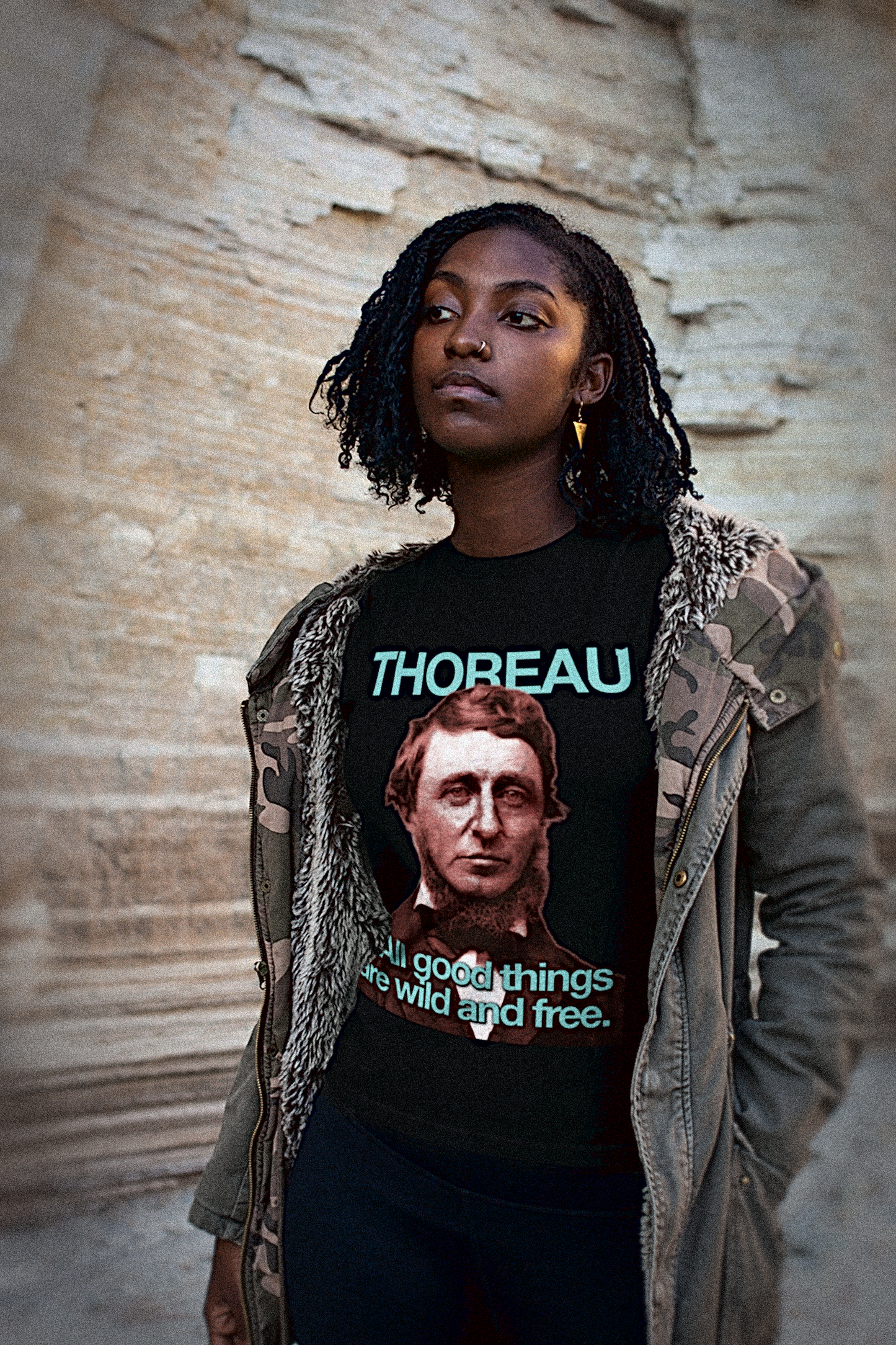 Henry David Thoreau | All Good Things Are Wild and Free | Basic T-Shirt