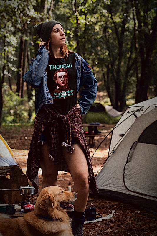 Henry David Thoreau | All Good Things Are Wild and Free | Basic T-Shirt