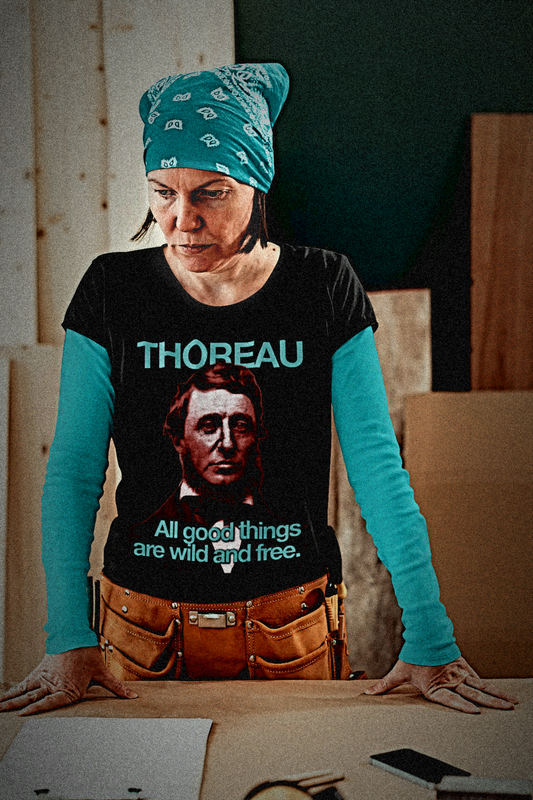 Henry David Thoreau | All Good Things Are Wild and Free | Relaxed Fit Women's Tee