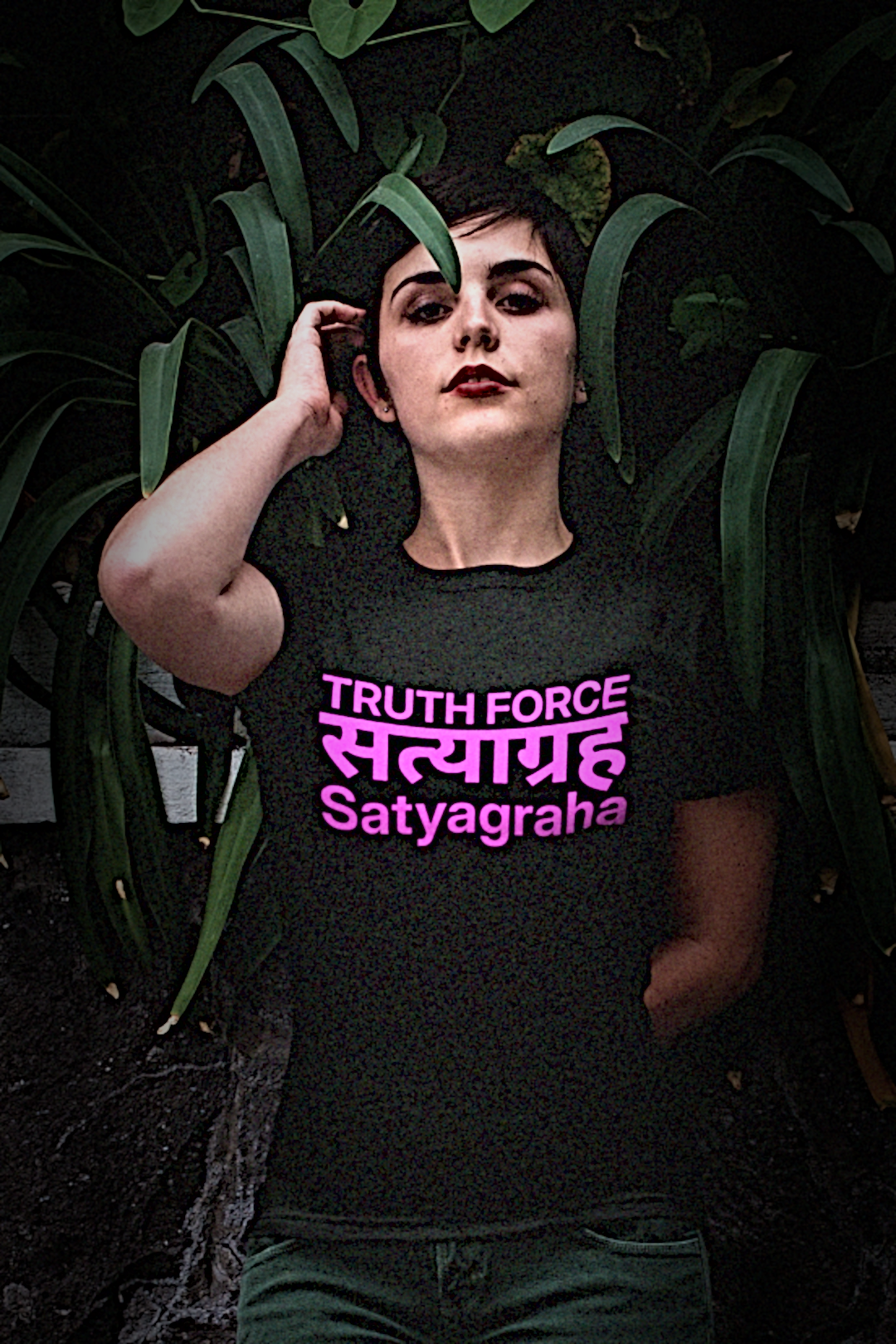 SATYAGRAHA | सत्याग्रह: Truth Force | Relaxed Fit Women's Tee | 5 graphics colors available