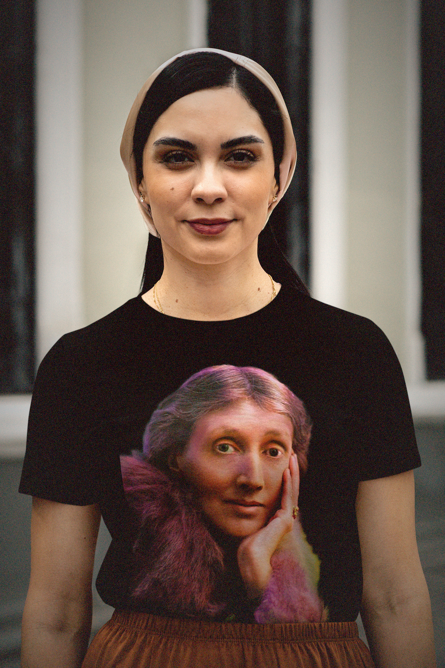 Virginia Woolf | Fuchsia Fur Portrait | Basic T-Shirt